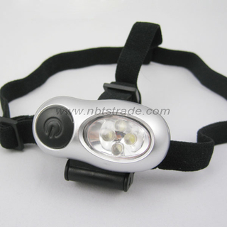 Micro 4 LED Headlight with Elastic Nylon Band 