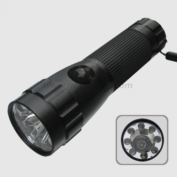 Multi Function 1watt + 8 LED Flashlight 