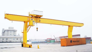 L type single girder gantry crane