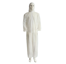 Waterproof disposable coverall with hood