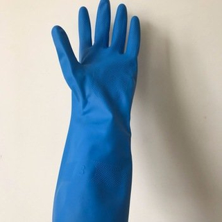 加长蓝色丁腈手套
