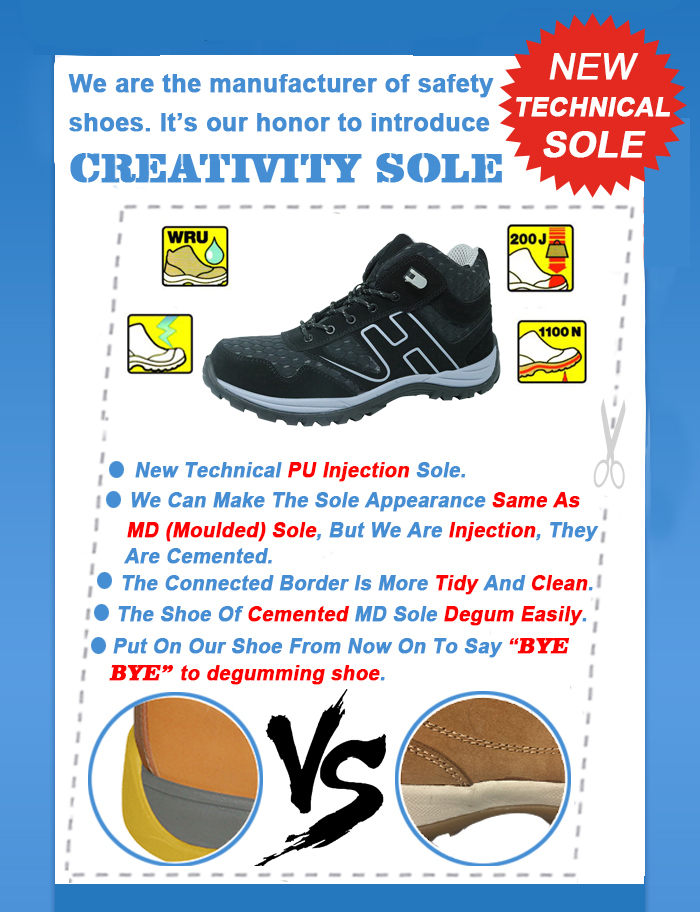 New Technical PU Injection Sole