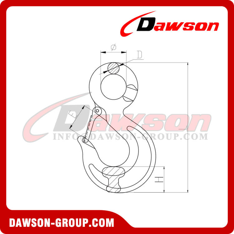 DS366 フラットアイ付きイタリアンタイプアイスリングフック - Dawson Group Ltd. - 中国メーカー、サプライヤー