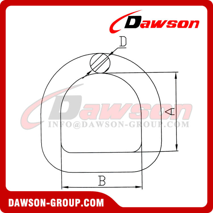 Anillo en D de acero s&uacute;per aleado forjado DS406 - Dawson Group Ltd. - Fabricante, proveedor de China, F&aacute;brica