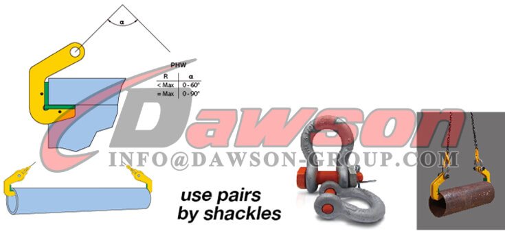 تطبيق مشبك لوحة الأنابيب للرفع والنقل الأفقي - Dawson Group Ltd. - المورد الصيني
