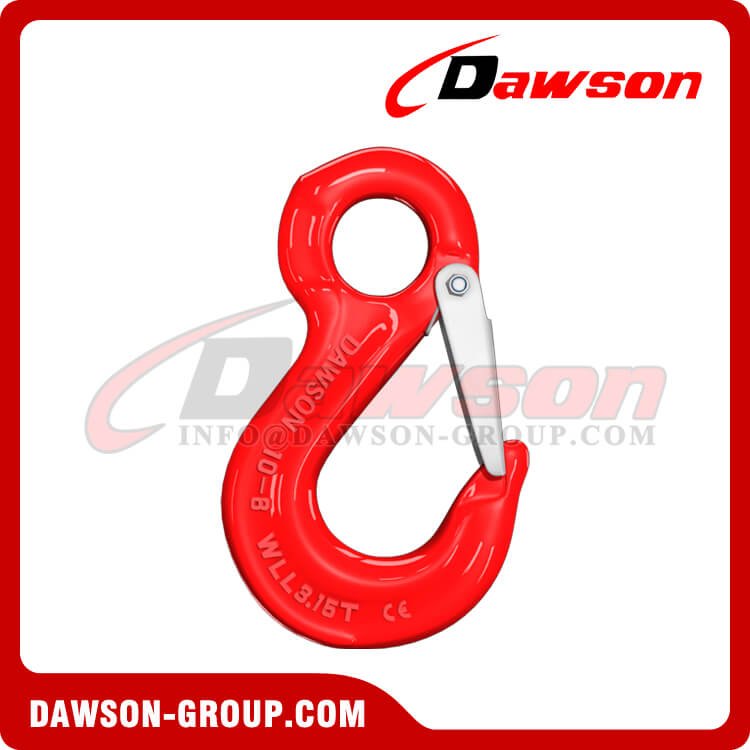 Gancho para eslinga con ojo de acero forjado de grado 80, Gancho para eslinga con ojo de acero de aleaci&oacute;n G80 para eslingas de cadena - Dawson Group Ltd. - Proveedor de China