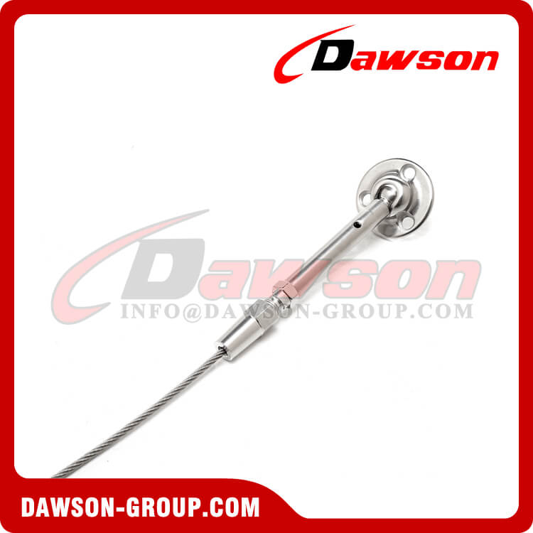 Ajustador de tornillo de aparejo de barandilla Swageless de acero inoxidable plano