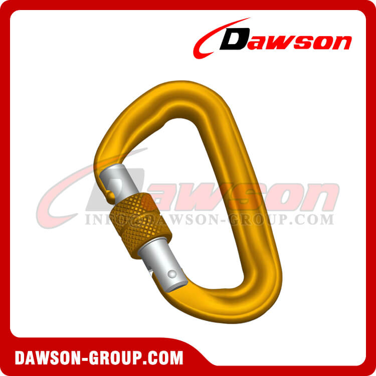 DS7802B Gancho de seguridad de aleación de aluminio 7075, hebilla para escalada en roca