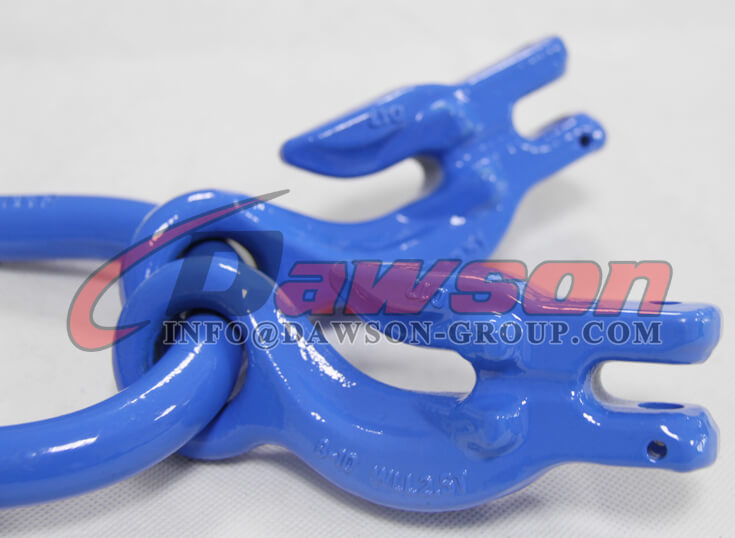 Elo mestre forjado G100 com gancho de 2 olhais com fixa&ccedil;&atilde;o de manilha para ajustar o comprimento da corrente - Dawson Group - Fornecedor da China