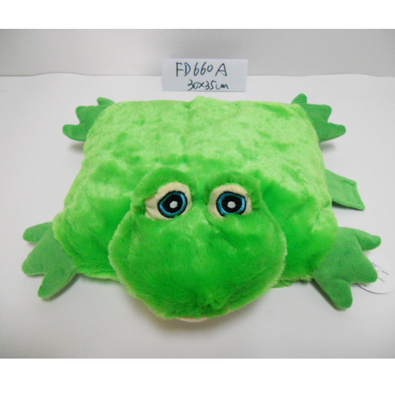 Cute Stuffed Plush Animal Baby Frog Pillow 