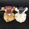 Long Plush Brown Animated Christmas Teddy Bears with Hat