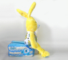 Adorable Easter Soft Plush Stuffed Yellow Rabbit with Tissue Box