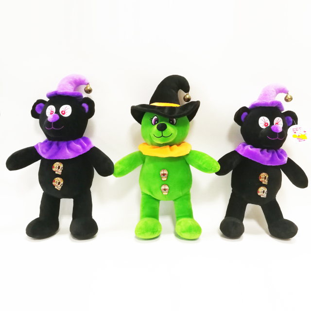 China Supplier Home Decoration Halloween Terror Bears Plush Toys