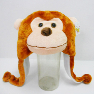 Soft Plush Toy Monkey Winter Hat for Kids