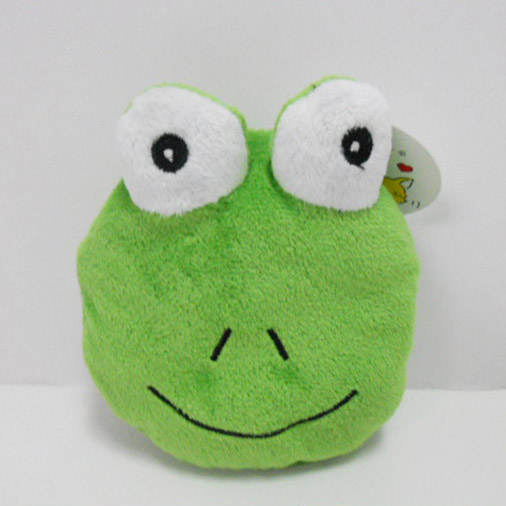 Cute Soft Plush Frog Shaped Coin Purse for Kids