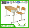 Modern Design School Desk and Chair for Double (SF-25D)