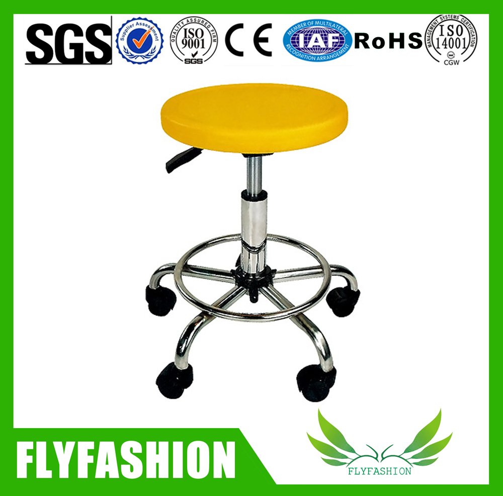 chemical laboratory metal feet round stool(PC-36)