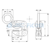 Horizontal Lifting Clamp, Item Code: 105### (Capacity: 1000-3000 kg)
