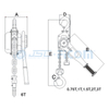 Ratchet Lever Hoist Model: LY (Capecity: 500-6000kg)