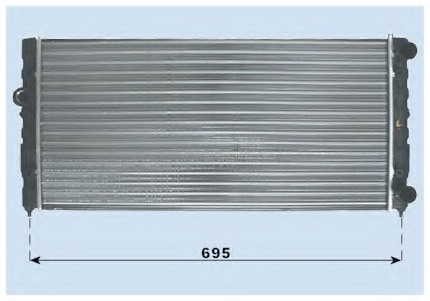 Radiator for audi