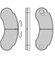 Brake pad for MERCEDES BENZ