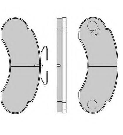 Brake pad for MERCEDES BENZ