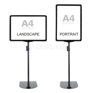 A4 POP Adertising Poster fraem with Free Telescoping Stand PCHA4T