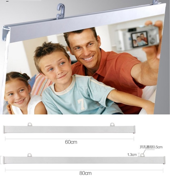 Aluminum Ceiling Display Rail Kits for Thick Signage SG-H005 Kits