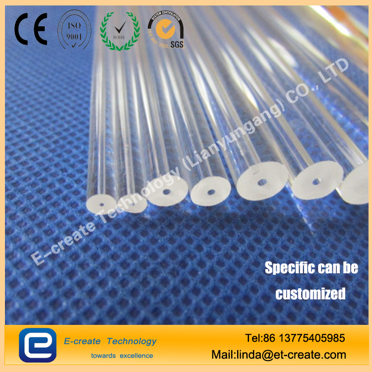 High temperature thick wall quartz tube
