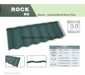 Constructeur enduit de tuile de toiture de pierre color&eacute;e espagnole de type