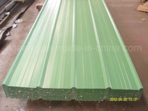 la largeur de 665-1070mm a enduit la feuille d'une premi&egrave;re couche de peinture galvanis&eacute;e de toit avec le prix usine