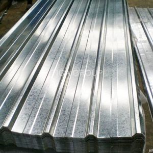 Feuille De Toit Galvanisee a rid&eacute; la tuile enduite par zinc galvanis&eacute;e de t&ocirc;les d'acier/toit d'onde