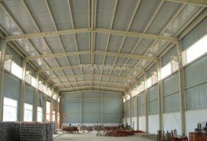 Mod&egrave;les industriels pr&eacute;fabriqu&eacute;s personnalis&eacute;s de structure m&eacute;tallique de cloche pour l'entrep&ocirc;t