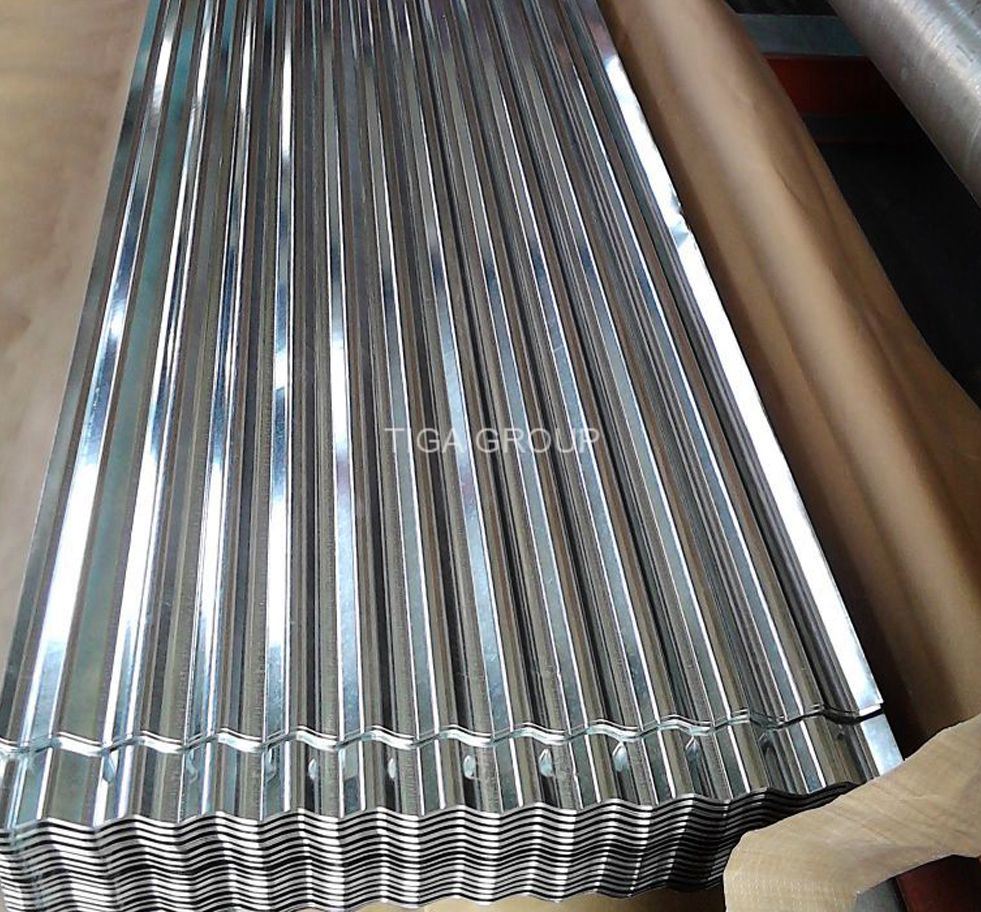 Corrugated Alu Zinc Coated Steel Plate Hot Dip Galvalume Roofing Sheet