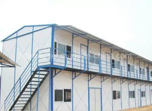 Casa prefabricada ligera Dormitary modular del panel de emparedado del marco de acero