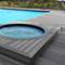 Decking resistente del resbal&oacute;n WPC de la superficie de la naturaleza para la piscina