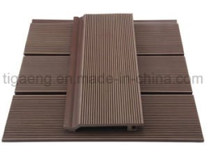 Decking resistente del resbal&oacute;n WPC de la superficie de la naturaleza para la piscina