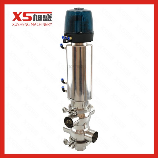 Санитарный двухседельный герметичный клапан из нержавеющей стали с C-Top