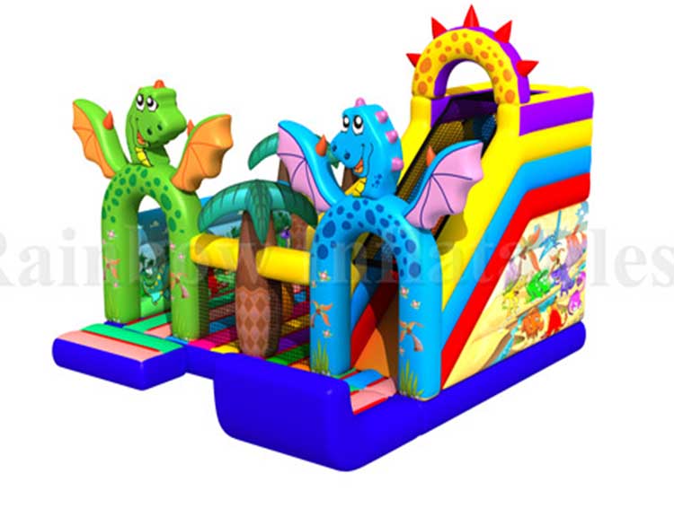 RB01055(7x6.5x5.5m) Inflatable jungle castle bouncy with Slide