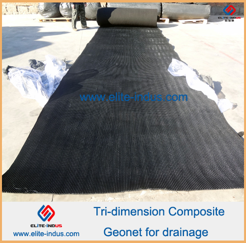Tri-dimension composite geonet for drainage