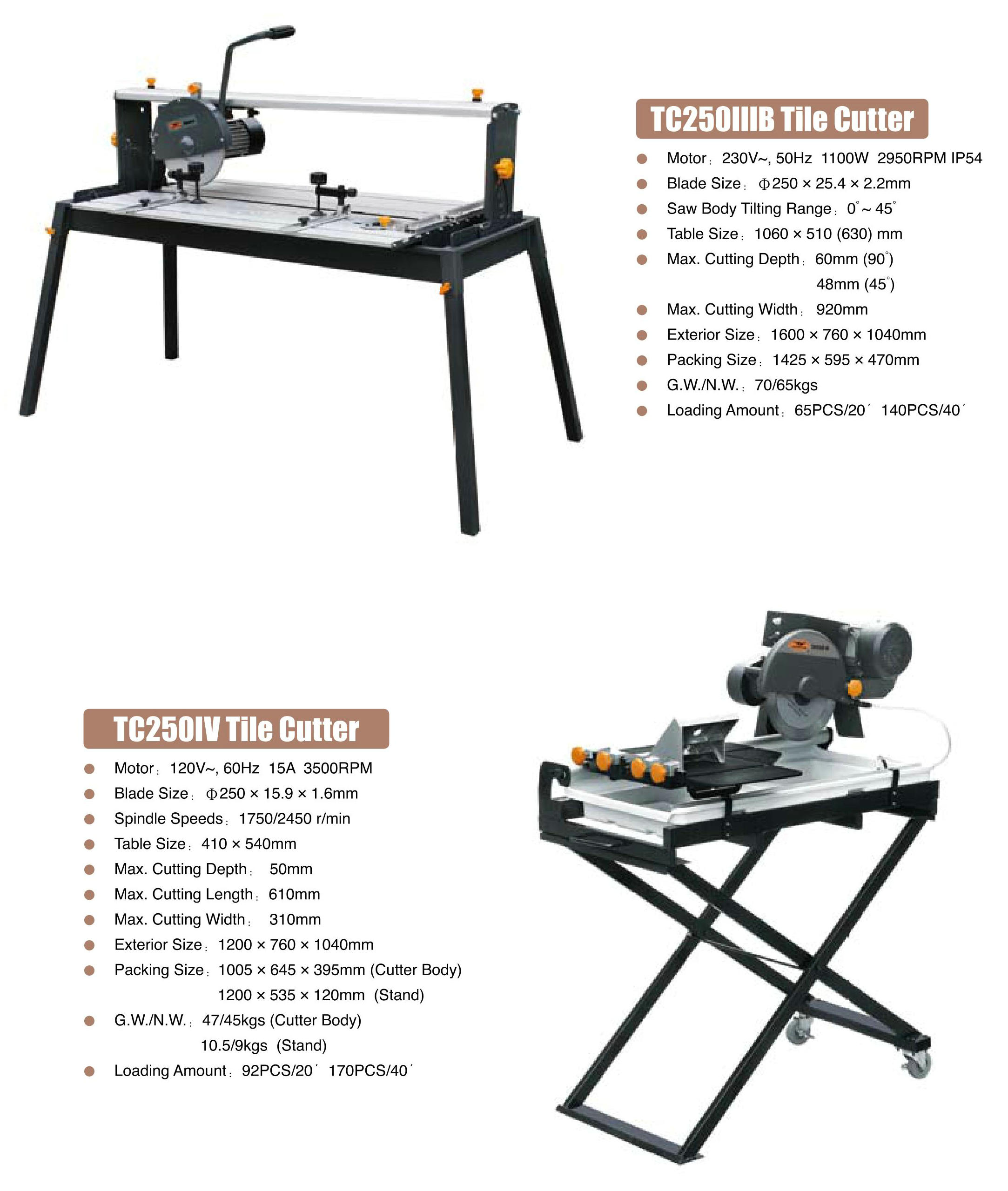 TILE CUTTER TC180II - Buy Product on 