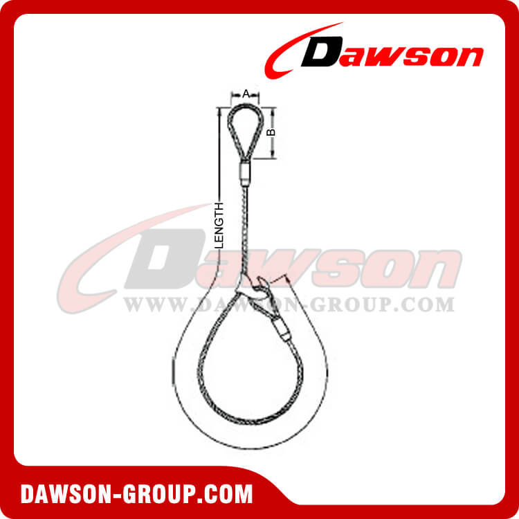 Eslingas de cable de alambre con empalme de ojo flamenco WS71-EED - Dawson Group Ltd. - Fabricante, proveedor y f&aacute;brica de China