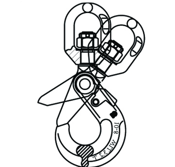 Gancho autoblocante giratorio DS010 G80 - Dawson Group LTD.- Fabricante, proveedor, f&aacute;brica de China