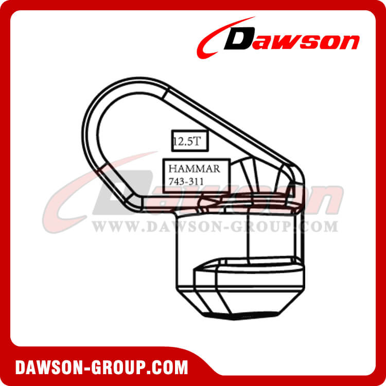 DS135 G80 PIE DE ELEFANTE CON HORQUILLA–IZQUIERDO 12.5T - DAWSON GROUP LTD.- FABRICANTE, PROVEEDOR, F&Aacute;BRICA DE CHINA
