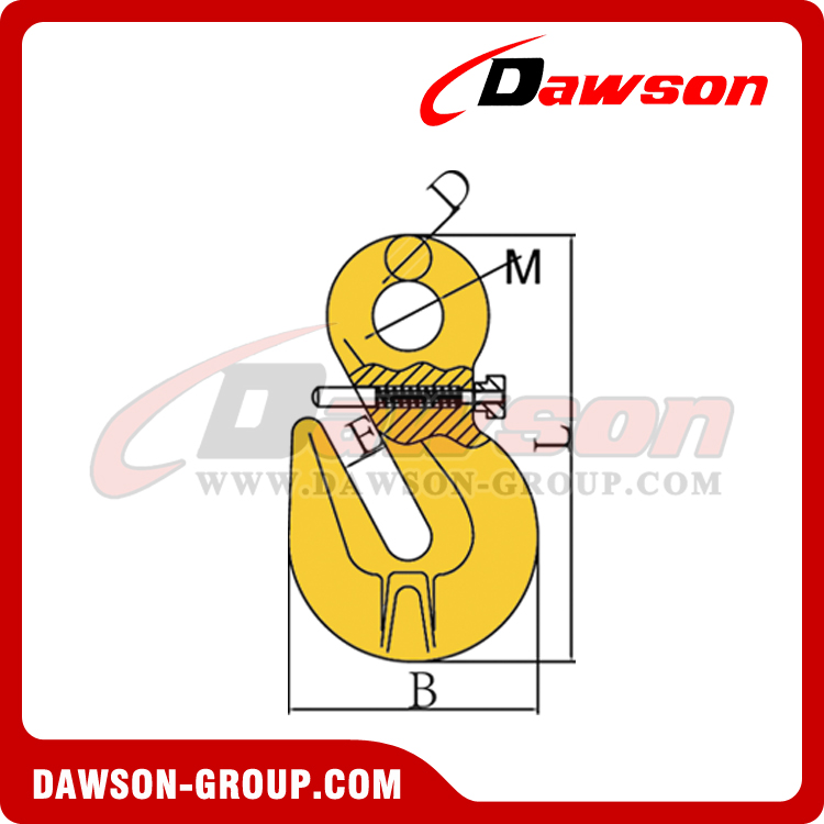 DS317 GANCHO DE AGARRE PARA ACORTAMIENTO DE OJOS CON PASADOR DE SEGURIDAD DAWSON-GROUP LTD.- PROVEEDOR DE CHINA