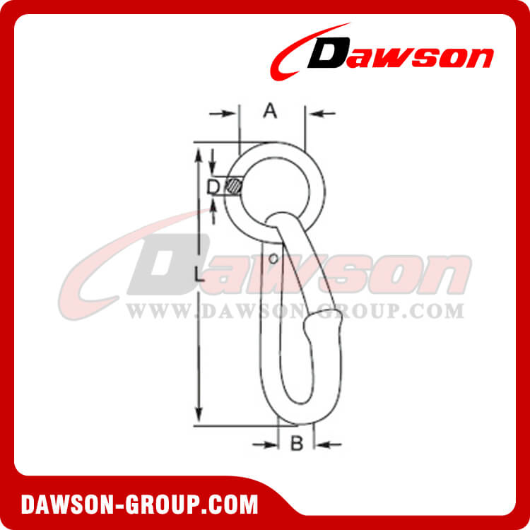 GANCHO MOSQUETON - DAWSON GROUP LTD.- FABRICANTE, PROVEEDOR, F&Aacute;BRICA DE CHINA
