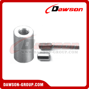 أزرار إيقاف حبل الأسلاك الفولاذية DS-409 نهايات زجاجات التأرجح لحبل أسلاك الفولاذ