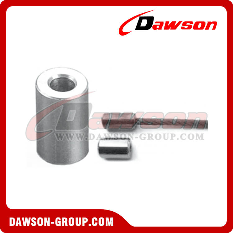 أزرار إيقاف حبل الأسلاك الفولاذية DS-409 نهايات زجاجات التأرجح لحبل أسلاك الفولاذ