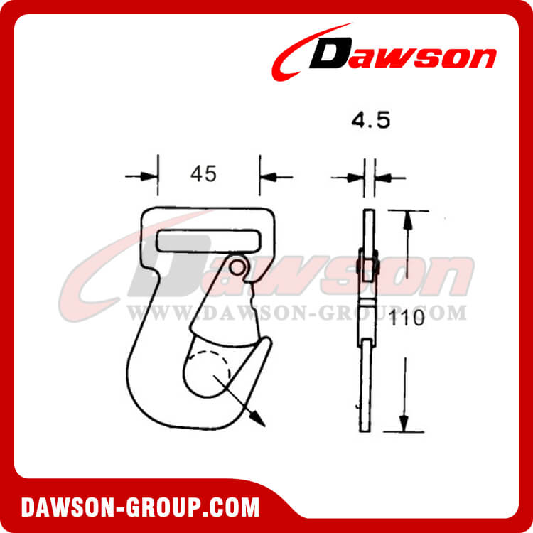 DSFH50201 フラット フック - Dawson Group Ltd. - 中国メーカー、サプライヤー、工場