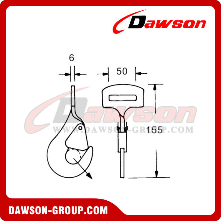 DSTW50501 ツイスト フック - Dawson Group Ltd. - 中国メーカー、サプライヤー、工場
